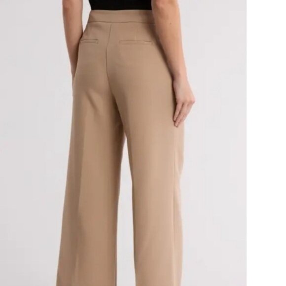 Nanette Lepore NWT High Rise Pleated Wide Leg Slacks Pants Medium - Picture 2 of 10